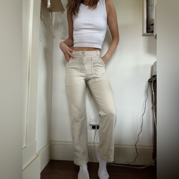 Aritzia wilfred modern utility pants size 00 gd birch - Picture 5 of 5